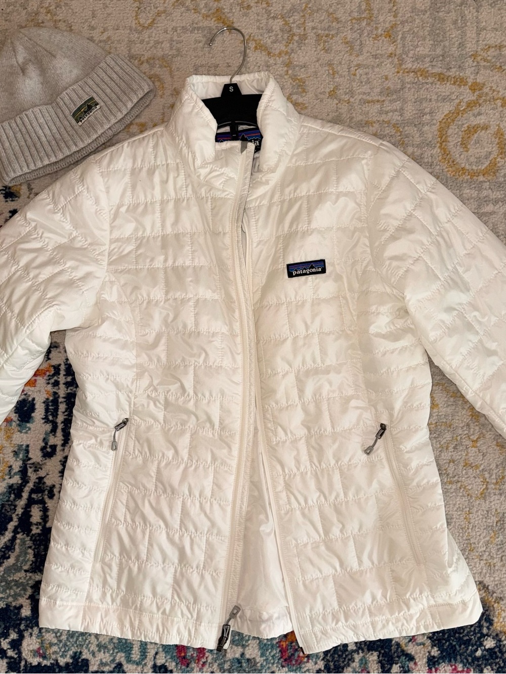 White Patagonia Women’s Nano Puff Quilted Jacket